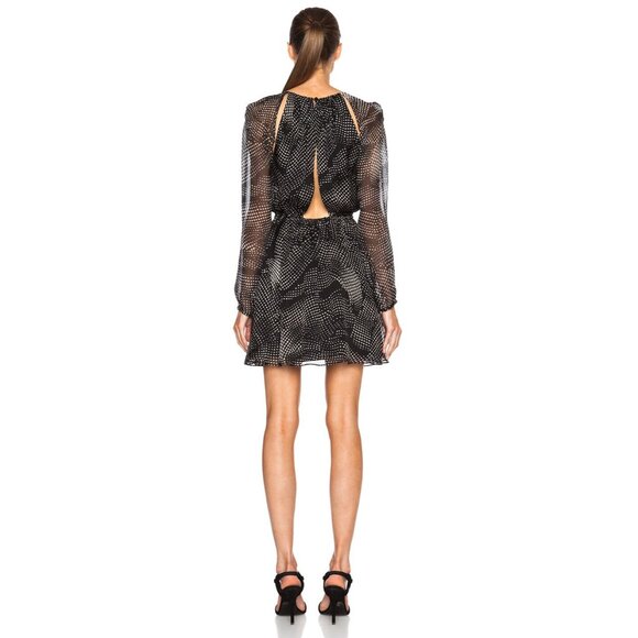 Thakoon Addition Womens Cosmic Open Back Dress Black Multi Silk Geometric size 4 - Picture 4 of 16